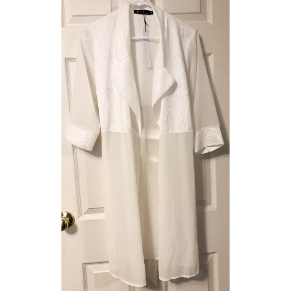 Sheer White Trench Coat